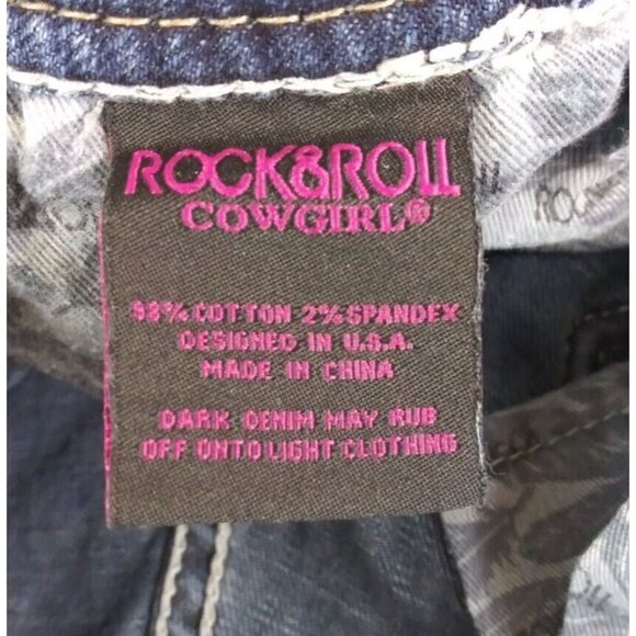 Rock & Roll Cowgirl Rival Low Rise Bootcut Women's Jeans Size 29x34 - Picture 9 of 10